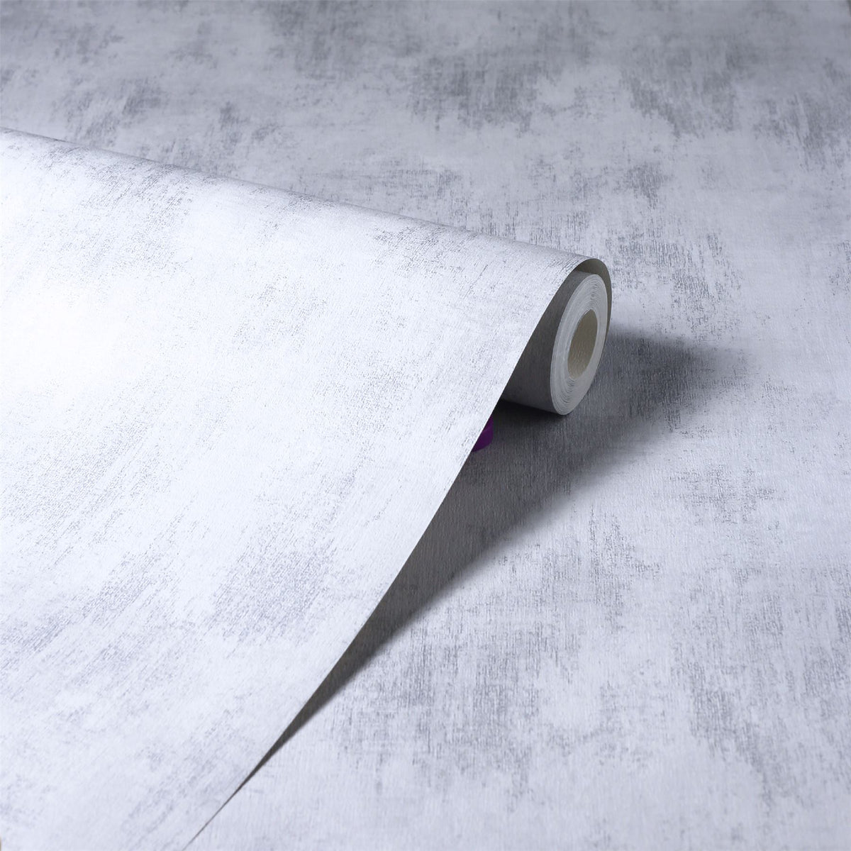 Arthouse Brushed Texture Wallpaper, Grey & Silver – Textured Stone Effect with Metallic Highlights