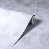 Arthouse Brushed Texture Wallpaper, Grey & Silver – Textured Stone Effect with Metallic Highlights