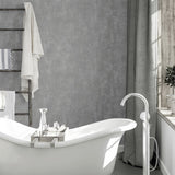 Arthouse Stone Textures Wallpaper, Charcoal & Rose Gold – Textured Stone Effect with Metallic Highlights