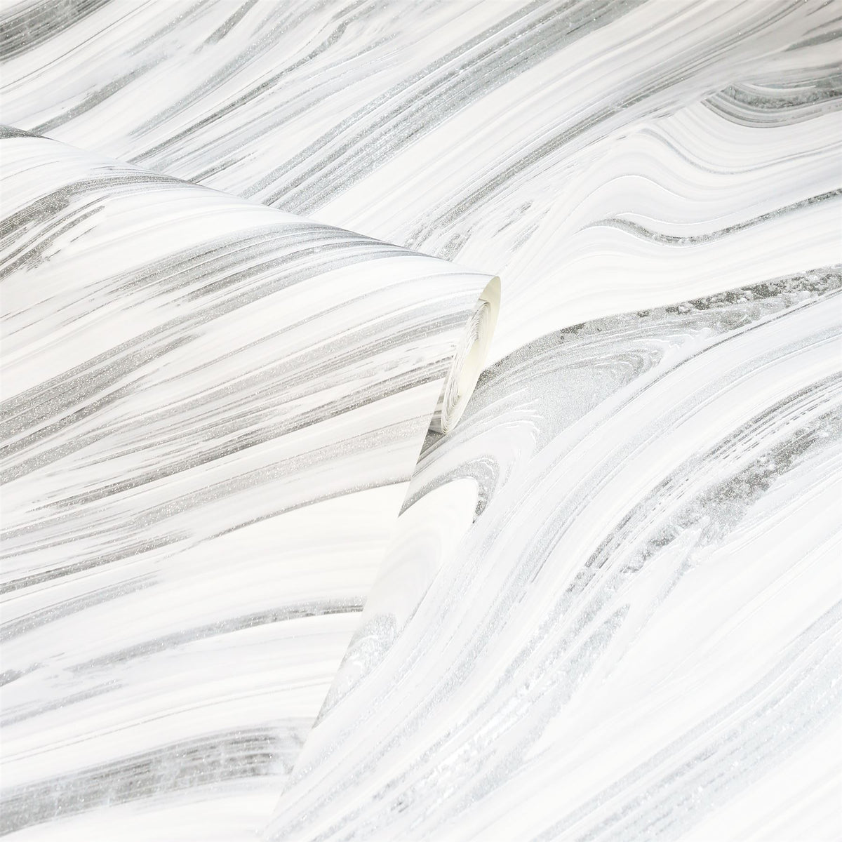 Arthouse Soft Mineral Wallpaper, Silver Glitter – Contemporary Mineral Effect for Feature Walls