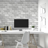 Arthouse Diamond Brick Wallpaper, Silver Grey Glitter – Hardwearing Vinyl for High-Traffic Rooms
