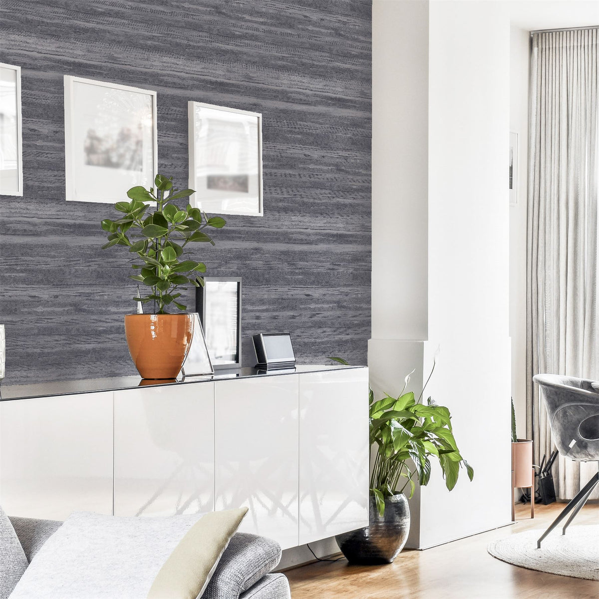 Arthouse Sahara Wallpaper, Pewter – Premium Heavyweight Vinyl with Metallic & Glitter Effect