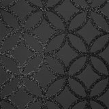 Arthouse Sequin Geo Wallpaper, Black Glitter – Real Glitter Geometric Design on Matt Background