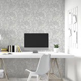 Arthouse Liquid Marble Wallpaper – Paste the Paper Marble Effect with Metallic Glitter, Grey