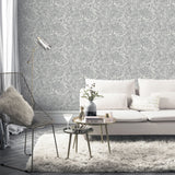 Arthouse Liquid Marble Wallpaper – Paste the Paper Marble Effect with Metallic Glitter, Grey