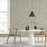 Arthouse Marble Patina Wallpaper – Paste the Paper Embossed Metallic Gold Highlights, Charcoal Natural