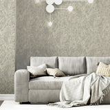 Arthouse Marble Patina Wallpaper – Paste the Paper Embossed Metallic Gold Highlights, Charcoal Natural