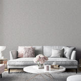 Arthouse Quartz Textured Wallpaper – Paste the Paper Heavyweight Vinyl with Beaded Glitter, Silver