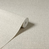 Arthouse Luxe Hessian Wallpaper – Paste the Wall Heavyweight Vinyl Fabric Texture, Strippable, Taupe