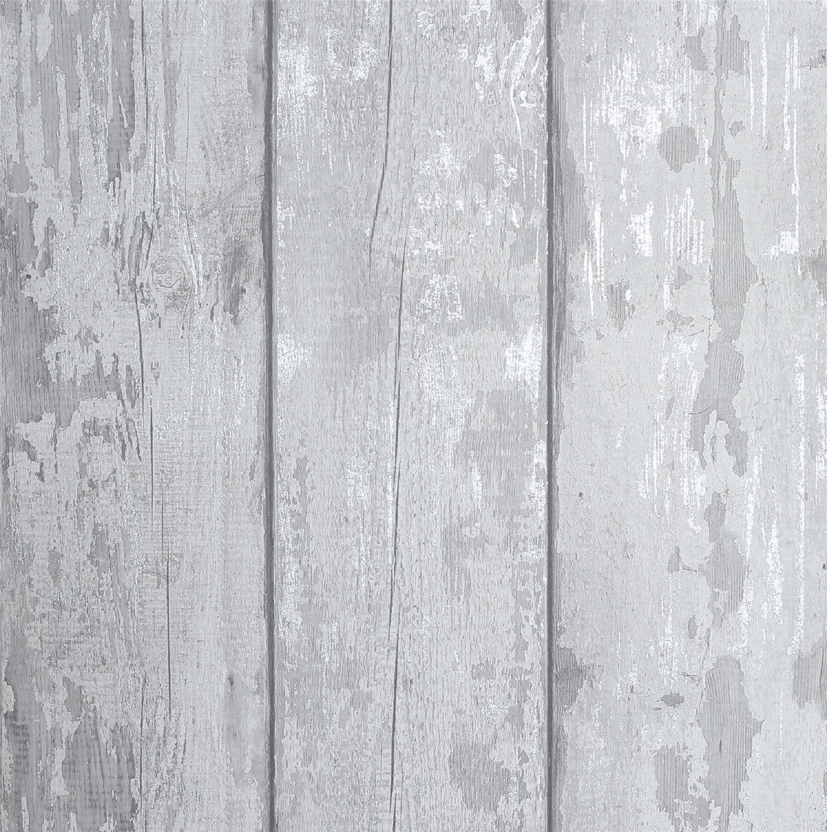 Arthouse Metallic Washed Wood Wallpaper – Paste the Paper Pale Wood Effect with Silver Highlights