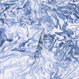 Arthouse Liquid Marble Wallpaper – Paste the Paper Marble Effect with Metallic Glitter, Navy