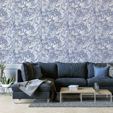 Arthouse Liquid Marble Wallpaper – Paste the Paper Marble Effect with Metallic Glitter, Navy
