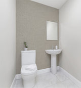 Arthouse Country Plain Wallpaper – Paste the Wall Heavyweight Vinyl with Metallic Shimmer, Strippable, Taupe