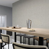 Arthouse Country Plain Wallpaper – Paste the Wall Heavyweight Vinyl with Metallic Shimmer, Strippable, Taupe