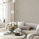 Arthouse Country Plain Wallpaper – Paste the Wall Heavyweight Vinyl with Metallic Shimmer, Strippable, Taupe