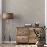 Arthouse Country Plain Wallpaper – Paste the Wall Heavyweight Vinyl with Metallic Shimmer, Strippable, Taupe