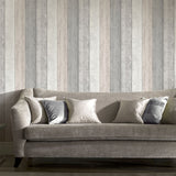 Arthouse Painted Wood Wallpaper – Paste the Paper Wide Plank Effect with Textured Finish, Pink and Grey