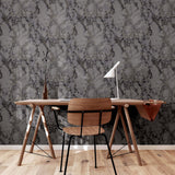 Arthouse Carrara Marble Wallpaper – Understated Marble Effect for Living Rooms and Kitchens, Charcoal