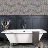 Arthouse Stardust Palm Wallpaper – Glitter Vinyl Leaf Design, Hardwearing for High-Traffic Areas, Grey