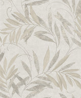 Arthouse Luxury Leaf Wallpaper – Delicate Soft Silver Leaf Design, Heavyweight Vinyl for High-Traffic Rooms