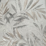 Arthouse Luxury Leaf Wallpaper – Delicate Soft Silver Leaf Design, Heavyweight Vinyl for High-Traffic Rooms