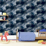 Arthouse Out of This World Glitter Wallpaper with Planets – Paste the Paper Feature Wall Covering, Navy
