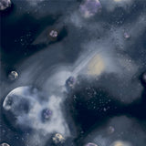 Arthouse Out of This World Glitter Wallpaper with Planets – Paste the Paper Feature Wall Covering, Navy