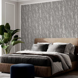 Arthouse Luxe Texture Semi-Plain Abstract Wallpaper – Paste the Wall Feature Wall Covering, Pewter