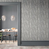 Arthouse Luxe Texture Semi-Plain Abstract Wallpaper – Paste the Wall Feature Wall Covering, Pewter
