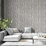 Arthouse Luxe Texture Semi-Plain Abstract Wallpaper – Paste the Wall Feature Wall Covering, Pewter