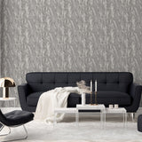 Arthouse Luxe Texture Semi-Plain Abstract Wallpaper – Paste the Wall Feature Wall Covering, Pewter