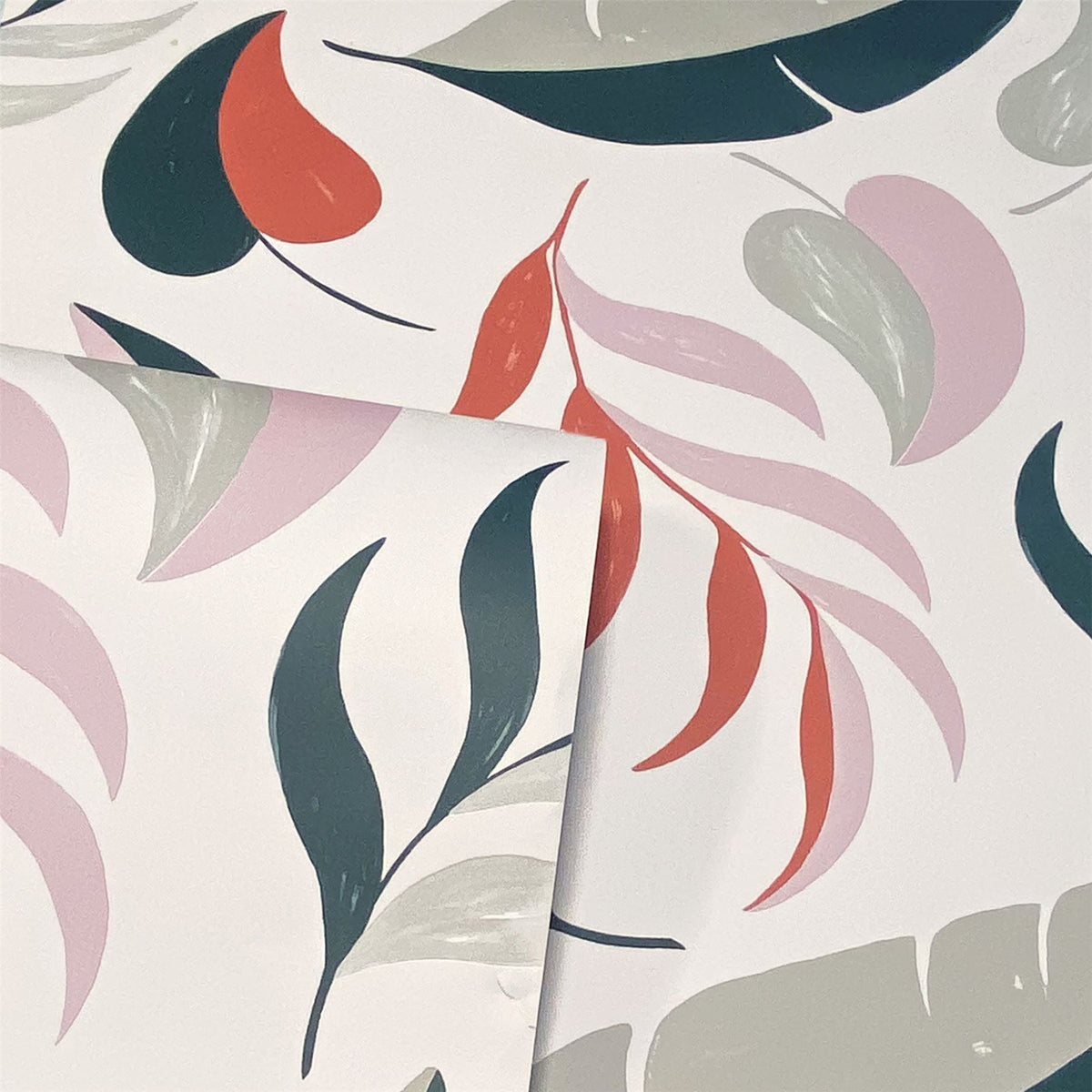 Arthouse PTW Falling Leaves Wallpaper with Bold Colour Print – Paste the Wall Feature Wall Covering, Neutral