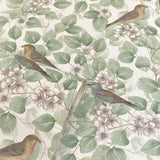 Arthouse Birds & Blossoms Vintage-Style Wallpaper – Paste the Paper Floral Feature Wall Covering, Green