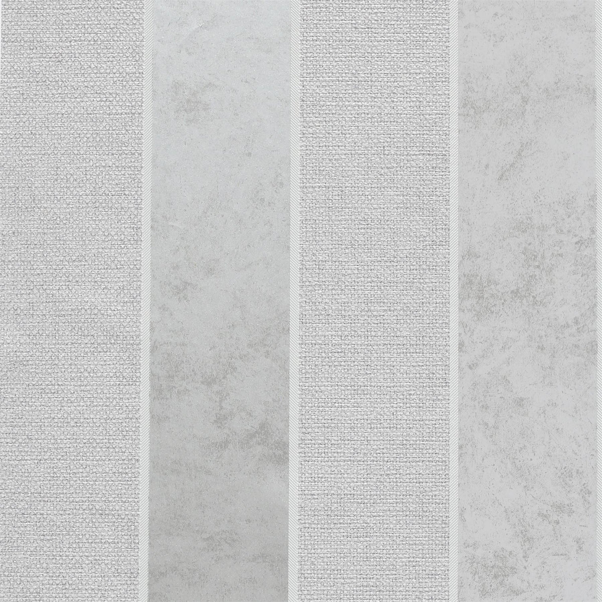 Arthouse Calico Stripe Blown Vinyl Wallpaper with Fabric-Look Texture – Paste the Paper, Grey
