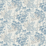 Arthouse Orient Tree Oriental Leaf Wallpaper with Watercolour Style – Feature Wall, Chalk Blue Grey