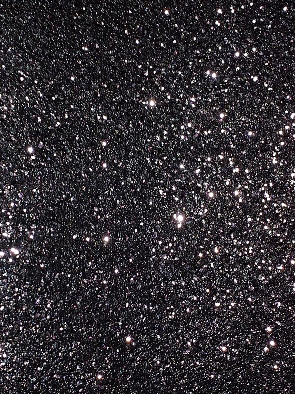 Arthouse Sequin Sparkle Wallpaper with Textured Metallic Finish – Paste the Wall Glitz Wall Covering, Black