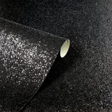 Arthouse Sequin Sparkle Wallpaper with Textured Metallic Finish – Paste the Wall Glitz Wall Covering, Black