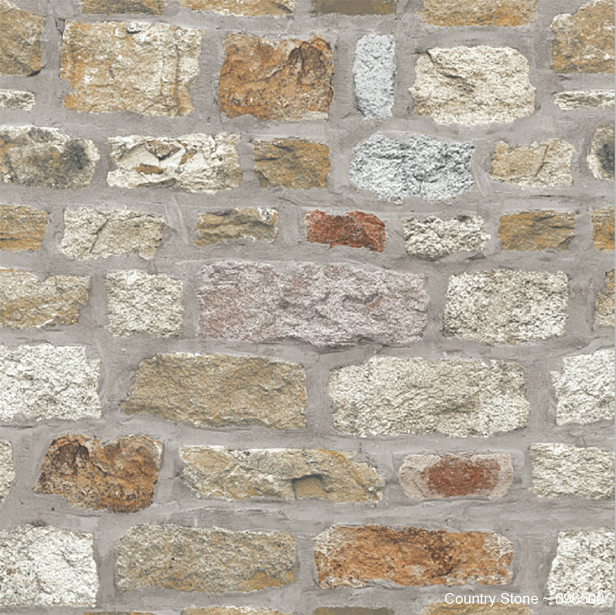 Arthouse Country Stone Brick Effect Wallpaper – Realistic Photographic Feature Wall Covering