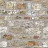 Arthouse Country Stone Brick Effect Wallpaper – Realistic Photographic Feature Wall Covering