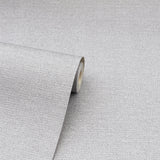 Arthouse Calico Plain Blown Vinyl Wallpaper with Subtle Metallic Hints – Textured Wall Covering, Grey