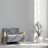 Arthouse Calico Plain Blown Vinyl Wallpaper with Subtle Metallic Hints – Textured Wall Covering, Grey