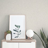 Arthouse Linen Texture Wallpaper with Linen-Look Finish – Paste the Paper Neutral Wall Covering, Natural