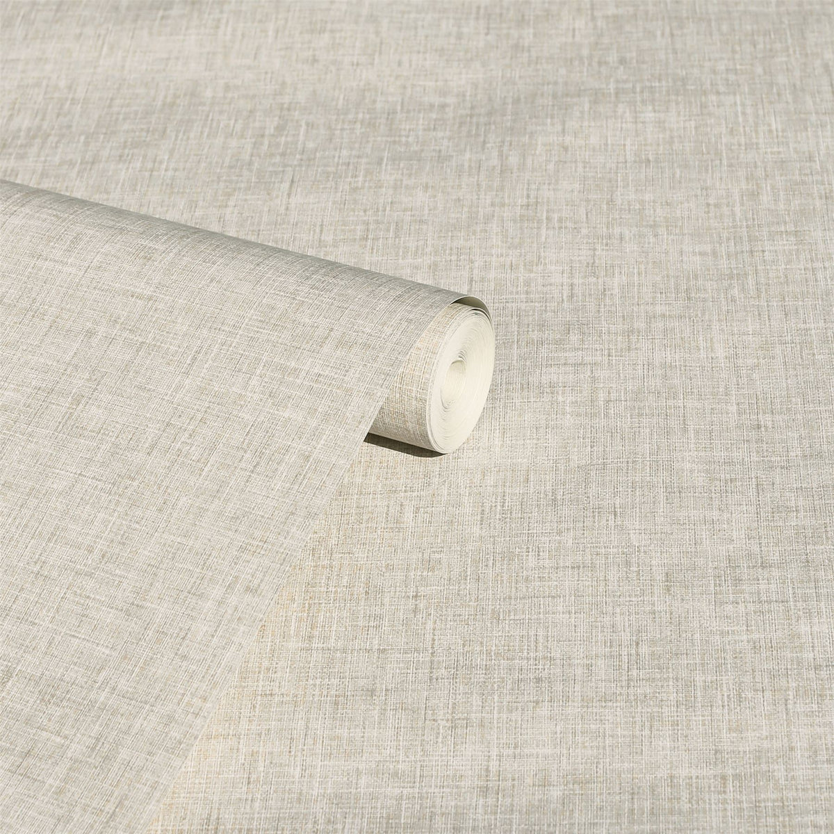 Arthouse Linen Texture Wallpaper with Linen-Look Finish – Paste the Paper Neutral Wall Covering, Natural