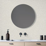 Arthouse Linen Texture Wallpaper with Linen-Look Finish – Paste the Paper Neutral Wall Covering, Natural