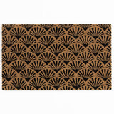 Astley Scallop Coir Doormat, 45 x 75cm – Black