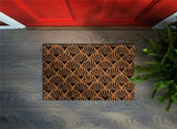 Astley Scallop Coir Doormat, 45 x 75cm – Black