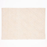 Blenheim Diamond Hand Woven Rug, 160 x 230cm – 100% Recycled Plastic Bottles Revival Collection, Cream