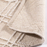 Blenheim Diamond Hand Woven Rug, 160 x 230cm – 100% Recycled Plastic Bottles Revival Collection, Cream