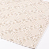 Blenheim Diamond Hand Woven Rug, 160 x 230cm – 100% Recycled Plastic Bottles Revival Collection, Cream