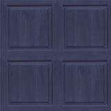 Arthouse Washed Panel Wallpaper – Navy Faux Panelling Effect with Visible Wood Grain, Feature Wall or Room